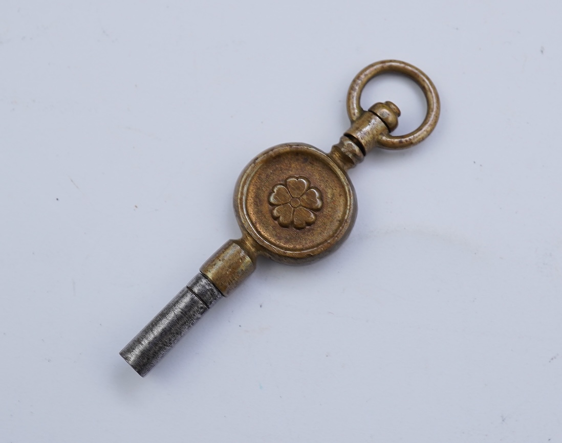 A Victorian engraved 18ct gold open faced key wind pocket watch
